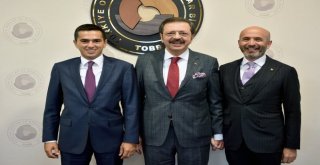 Tisk Başkanı Akkoldan Hisarcıklıoğluna Ziyaret