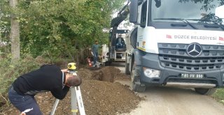 Düzcede Altyapı Çalışmaları Sürüyor