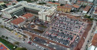 Kocaeli Devlet Hastanesi Otoparkına Son Rötuşlar Yapılıyor