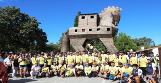 Troiadan Bergamaya 3. Unesco Dünya Mirası Yolunda Bisiklet Turunun Startı Verildi