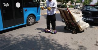 (Özel) Teknolojiye Ayak Uyduran Kağıt Toplayıcısı Kamerada