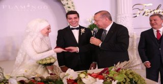 Cumhurbaşkanı, Furkan Ve Beyza Çiftinin Nikah Şahidi Oldu