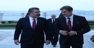 Sağlık Bakanı Koca, Prof. Dr. Mehmet Öz İle Bir Araya Geldi