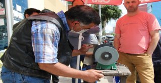 Ardahanda Kurban Bayramı Öncesi Bıçaklar Bilendi