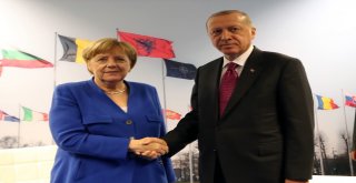 Cumhurbaşkanı Erdoğan, Almanya Başkanı Merkel İle Görüştü