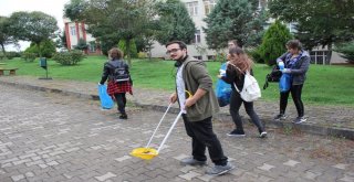 Düzce Üniversitesi Akçakoca Yerleşkesinde Çevre Temizliği Gerçekleştirildi