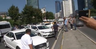 İflas Eden Filo Kiralama Şirketine Araç Parası Veren Galericiler Mecidiyeköyde Firma Önünde Eylem Yaptı
