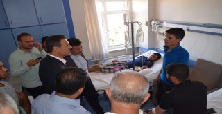 Ak Partili Vekillerden Zehirlenen İşçilere Ziyaret