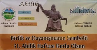 Nurdağında Ahi Pilavı Dağıtıldı.