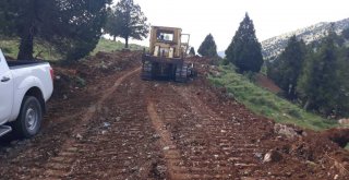 Büyükşehir yayla yolu yapımına başladı