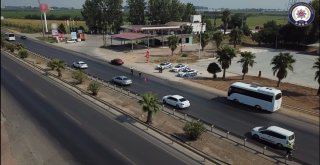 Antalyada Trafik Dronla Denetlendi