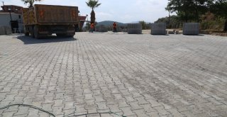 Derbent Düğün Salonu Bahçesi Parke Taşı İle Yenilendi