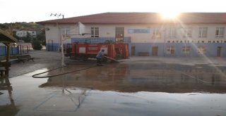 Balyada Okul Bahçeleri Pırıl Pırıl Oldu