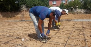 (Özel) Köylüler İmece Usulü Külliye Yapıyor