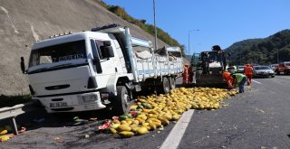 Boluda, Tem Otoyolunda Zincirleme Kaza: 2 Yaralı