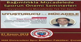 Uyuşturucu İle Mücadelede Sporun Önemi Gençlere Anlatılacak.