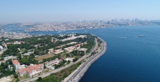 (Özel)	Restore Edilmeye Başlanan İstanbul Surları Havadan Görüntülendi