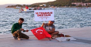 Çanakkalede 15 Temmuz Milli Birlik Yürüyüşü