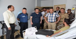 Vali Toprak Yaralı Özel Harekâtçı Polisleri Ziyaret Etti