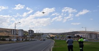 Malatyada Drone Destekli Trafik Denetimi