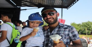 Kocaelide Vatandaşlara 1 Ton Ücretsiz Maraş Dondurması Dağıtıldı