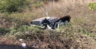 Manavgatta Otomobil Takla Attı: 1 Yaralı