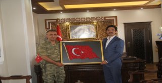 Albay Abaşlıoğlundan Kaymakam Öztürke Veda Ziyareti