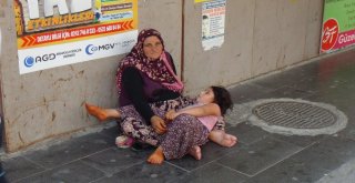 Zabıtayı Gören Engelli Dilenci Kaçarken Arkasından Gazeteciler Bile Yetişemedi