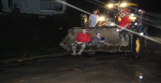 Selde Mahsur Kalan Aile Kurtarıldı