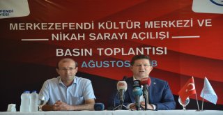 1 Eylülde Açılacak Kültür Merkezi Ve Nikah Salonu Tanıtıldı