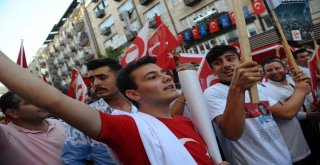 Bursada Binler Bayrak Yürüyüşünde Buluştu