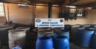 Mersinde 18 Bin Litre Boğma Rakı Ele Geçirildi