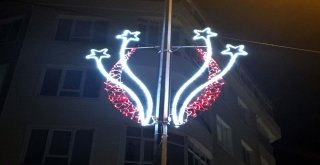 Yozgatın Caddeleri Estetik Işıklandırmalarla Renklendi
