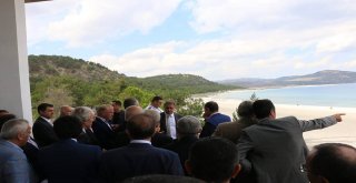 Bakanlık Yetkilileri Salda Gölünde İncelemelerde Bulundu