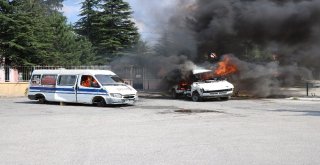 Boluda 2 Aracın Alev Alev Yandığı Tatbikat Gerçeğini Aratmadı