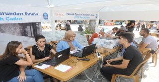Yks Tercih Çadırı, Eyüp Sultan Camii Meydanında