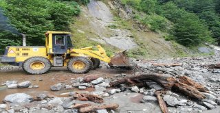 Şiddetli Yağış Rizede Etkili Oldu