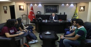 Bem Öğrencilerinden Başkan Piriştinaya Teşekkür Ziyareti