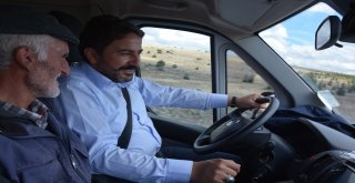 Başkan Kalın Servis Minibüsü Direksiyonunda