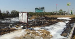 Akaryakıt İstasyonu Yakınında Korkutan Yangın