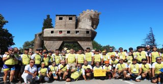 Troiadan Bergamaya 3. Unesco Dünya Mirası Yolunda Bisiklet Turunun Startı Verildi