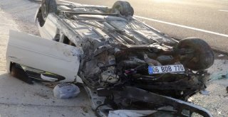 Aksarayda Otomobil Takla Attı: 5İ Çocuk 9 Yaralı