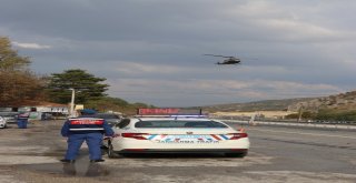 Jandarmadan Helikopterle Trafik Denetimi