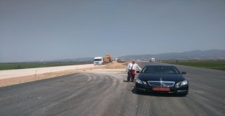 Vali Güvençer, İzmir-İstanbul Otoyolu İnşaatını İnceledi