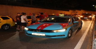 İstanbulda Taksicilerden Abd Başkonsolosluğu Önünde Protesto