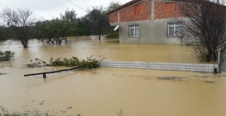 Sakaryada Dereler Taştı, İlçe Sular Altında Kaldı