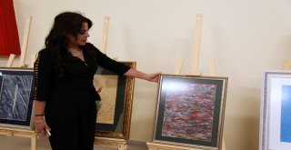 Sanatçı Çavuşoğlu, İbradıda Ebru Ve Taş Süsleme Sergisi Açtı