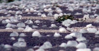 Kütahyada Fındık Büyüklüğünde Dolu Yağdı
