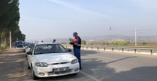 Manisa Jandarmadan Helikopter Destekli Denetim