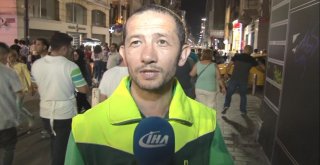 (Özel) Taksimde Temizlik İşçisinden İnsanlık Dersi